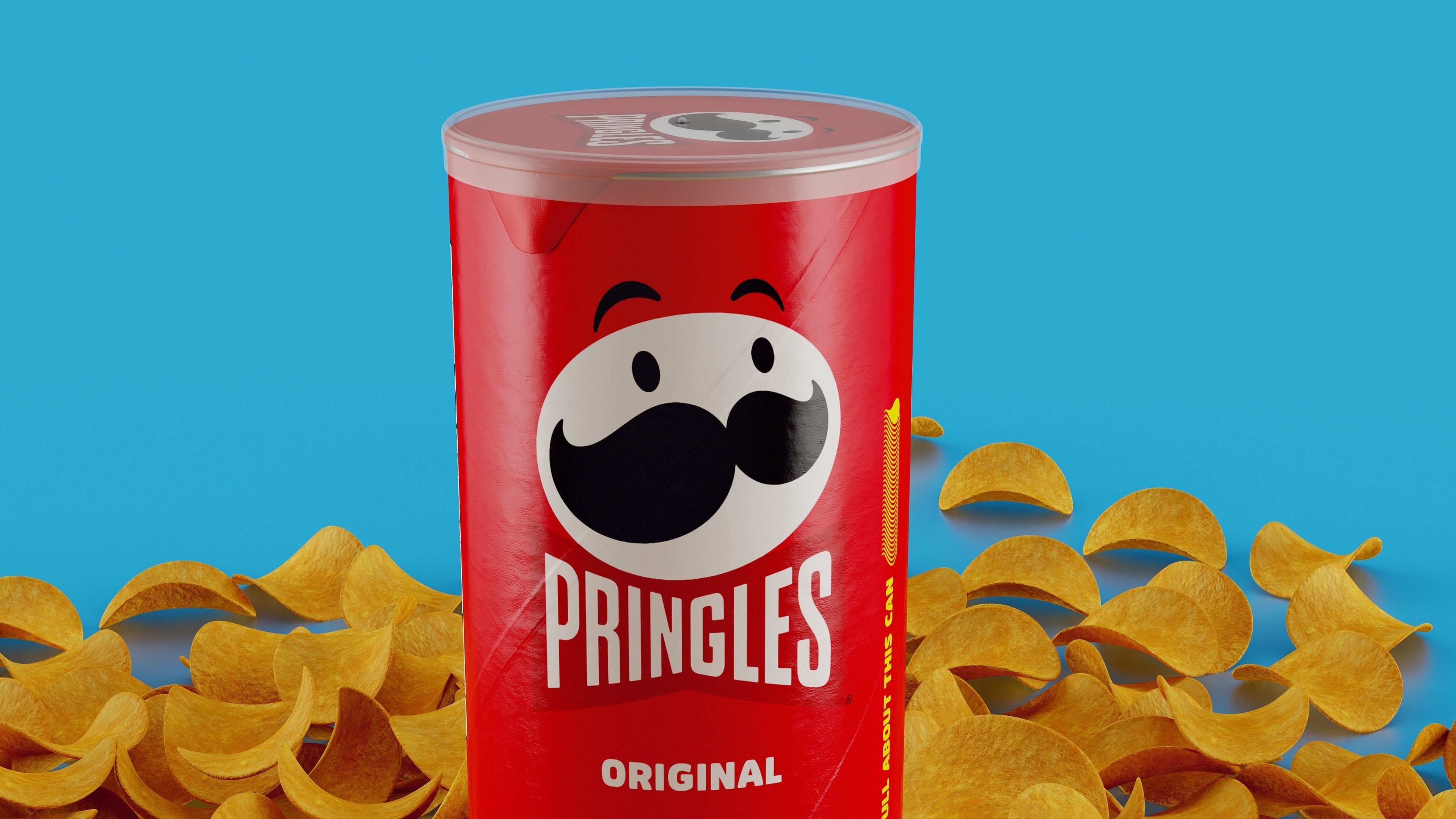 Pringles Original Low-poly 3D model_3