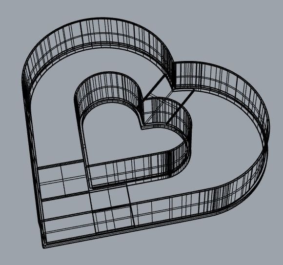 Heart cookie cutter Free 3D print model_5