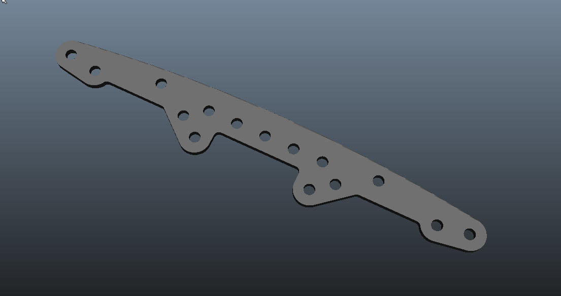 PLATE FOR SUPER X CHASSIS 3D print model_1