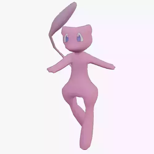 POKEMON MEW IN 3D Low-poly 3D model