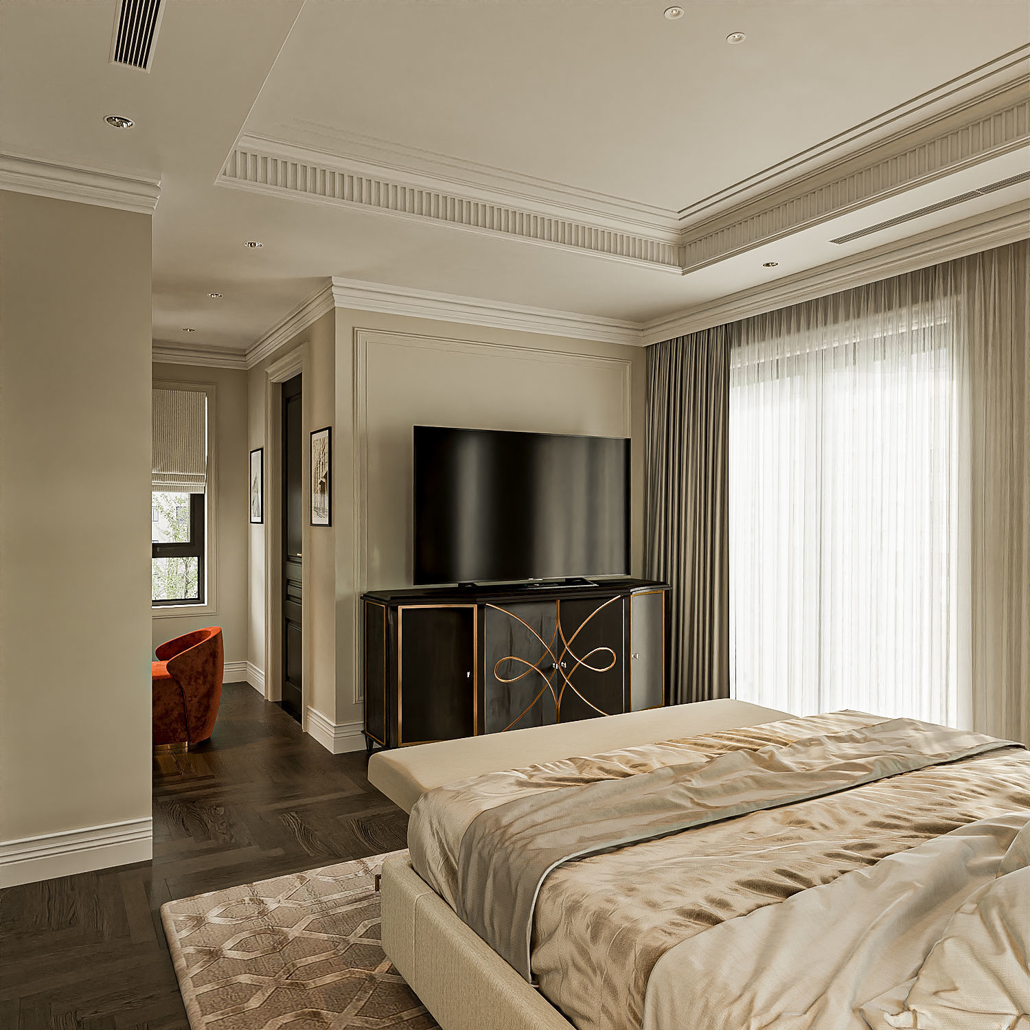 BedRoom NeoClassic 3D model_5