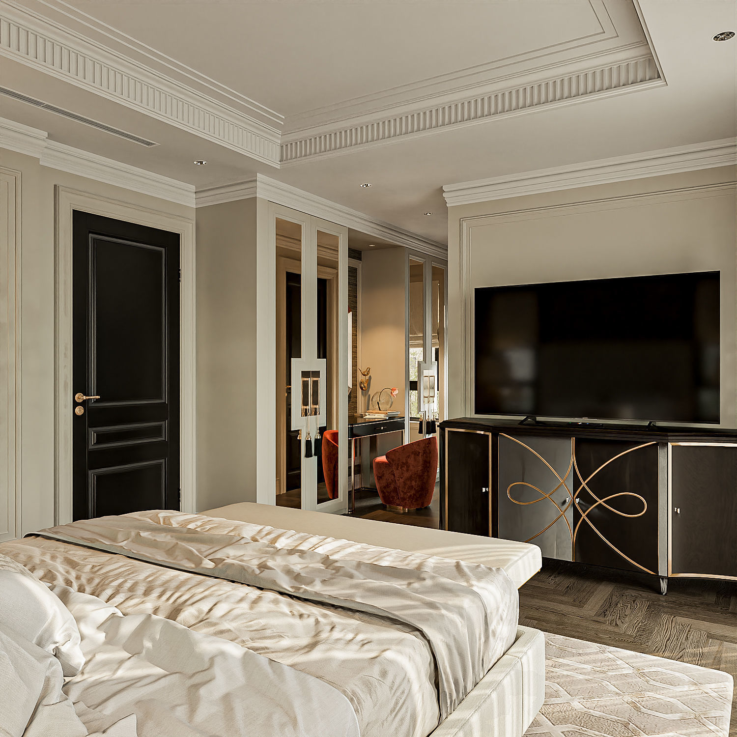 BedRoom NeoClassic 3D model_6