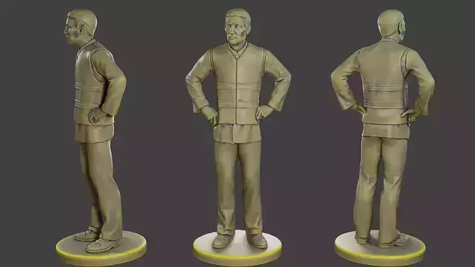 Male Security reflective vest MSRV 009 3D print model