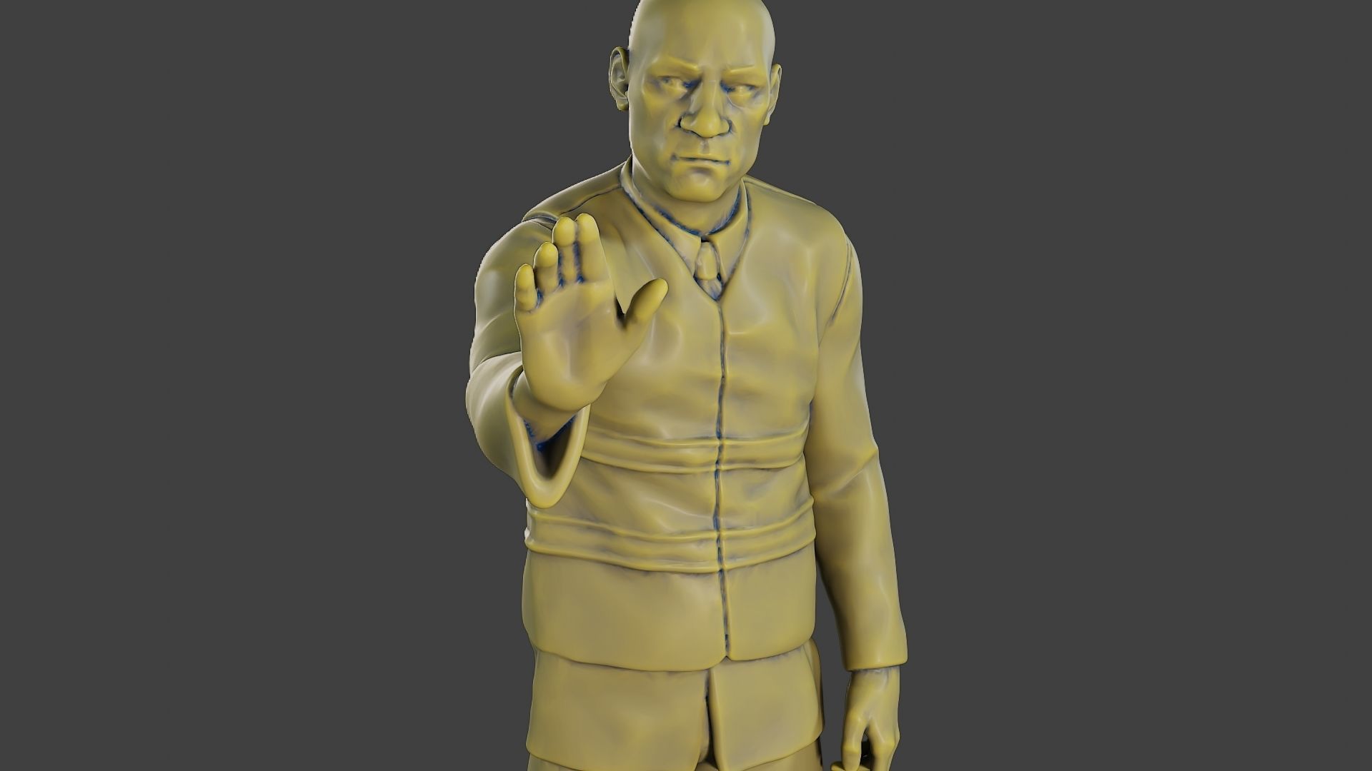 Male Security reflective vest MSRV 010 3D print model_19