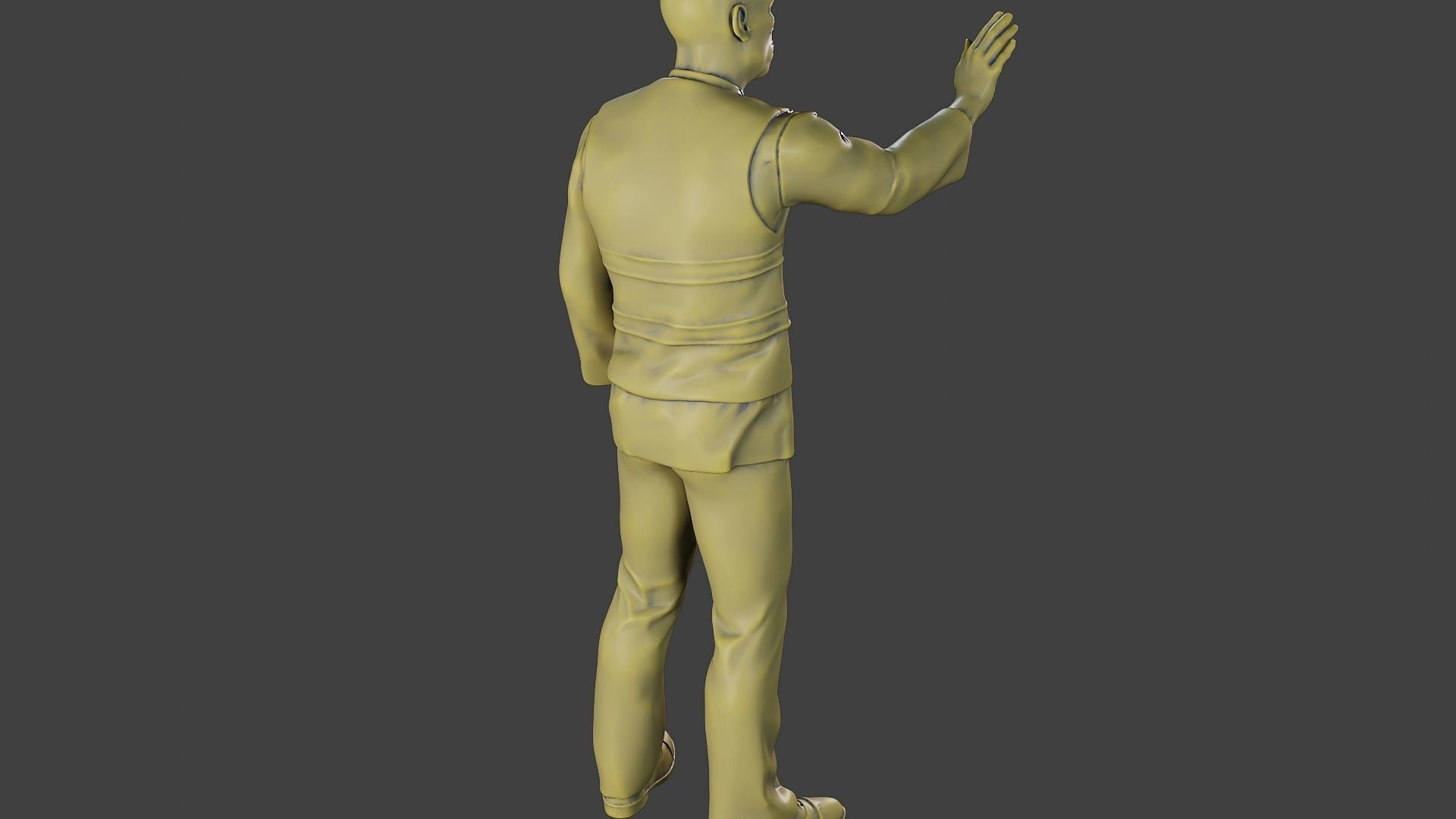 Male Security reflective vest MSRV 010 3D print model_24