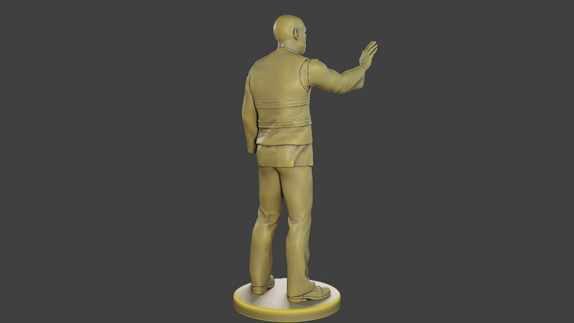 Male Security reflective vest MSRV 010 3D print model_7