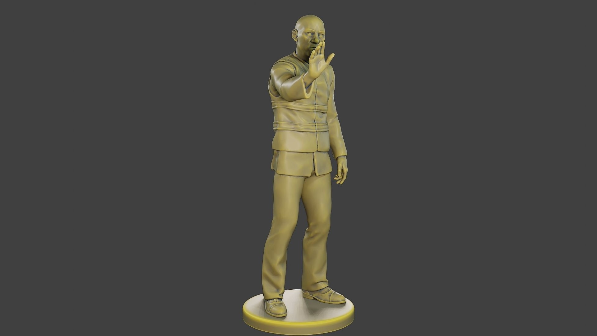 Male Security reflective vest MSRV 010 3D print model_10