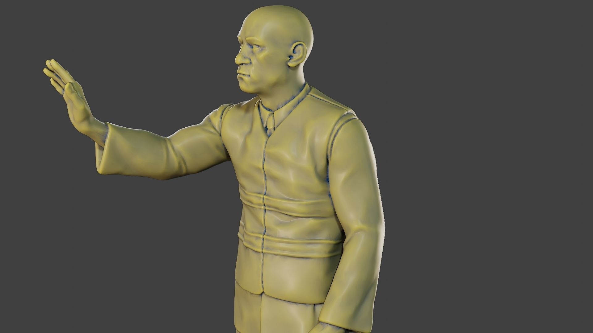 Male Security reflective vest MSRV 010 3D print model_18