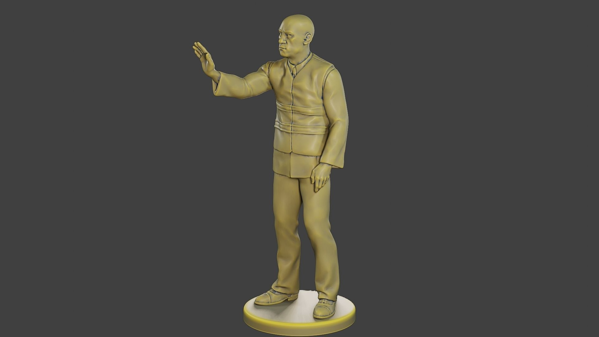 Male Security reflective vest MSRV 010 3D print model_2