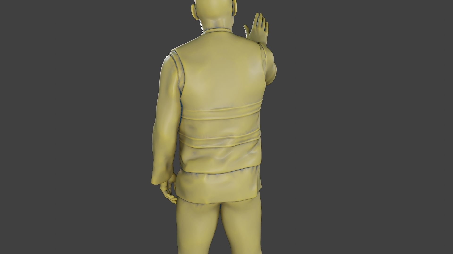 Male Security reflective vest MSRV 010 3D print model_21