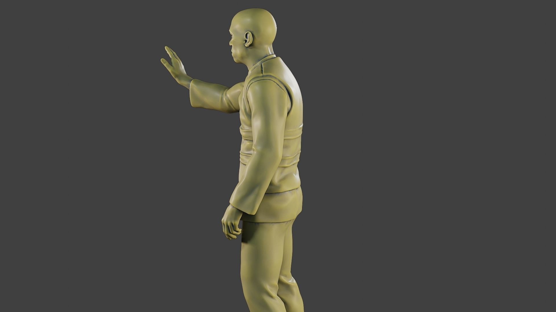 Male Security reflective vest MSRV 010 3D print model_26