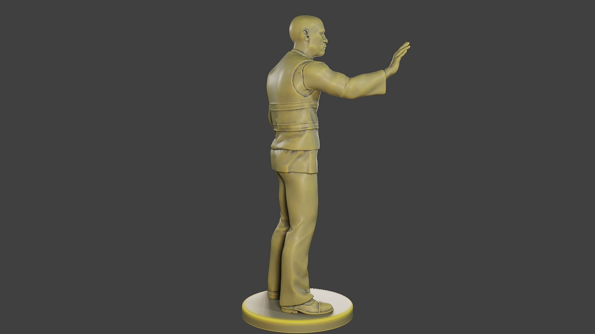 Male Security reflective vest MSRV 010 3D print model_8