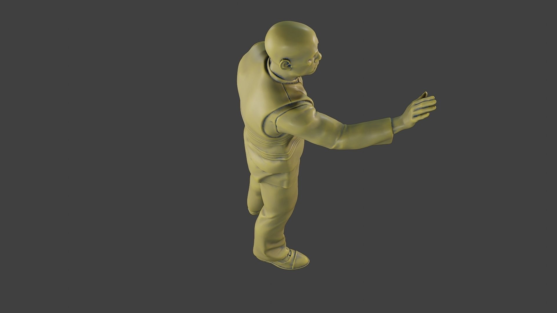 Male Security reflective vest MSRV 010 3D print model_23