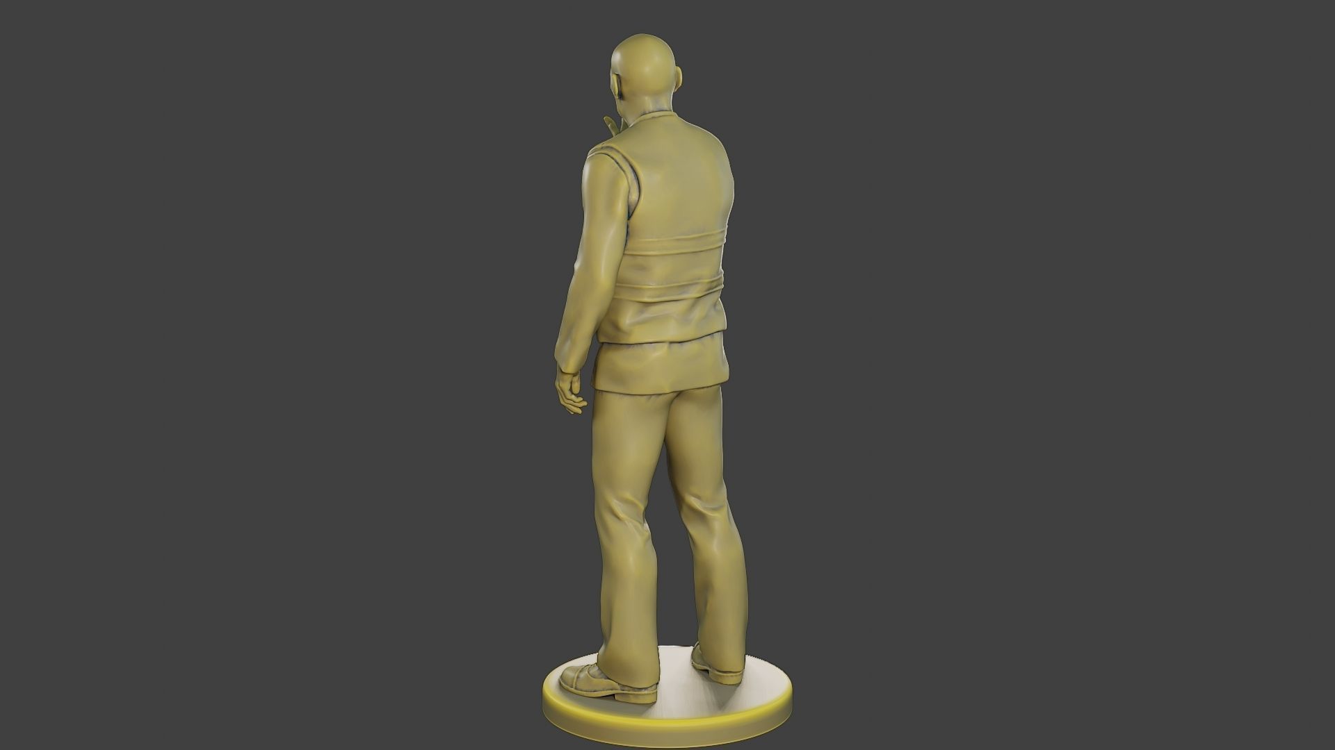 Male Security reflective vest MSRV 010 3D print model_5