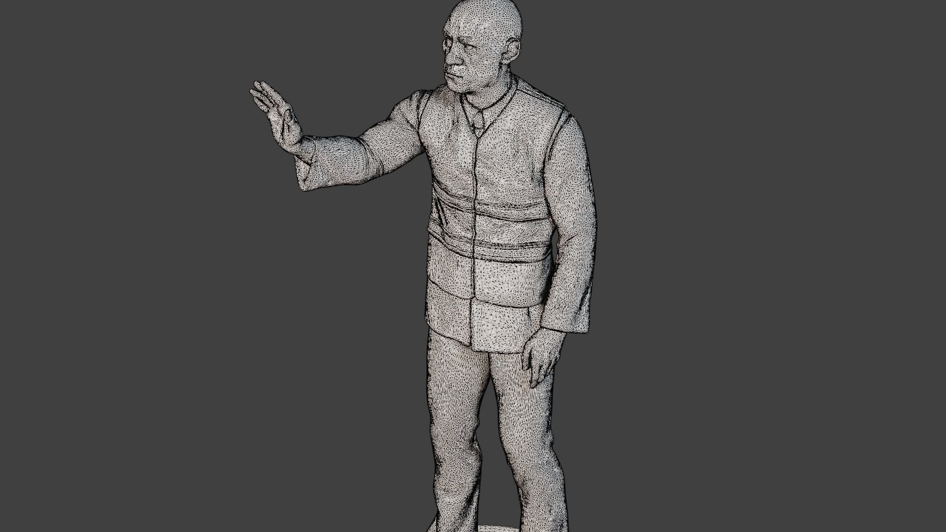 Male Security reflective vest MSRV 010 3D print model_12