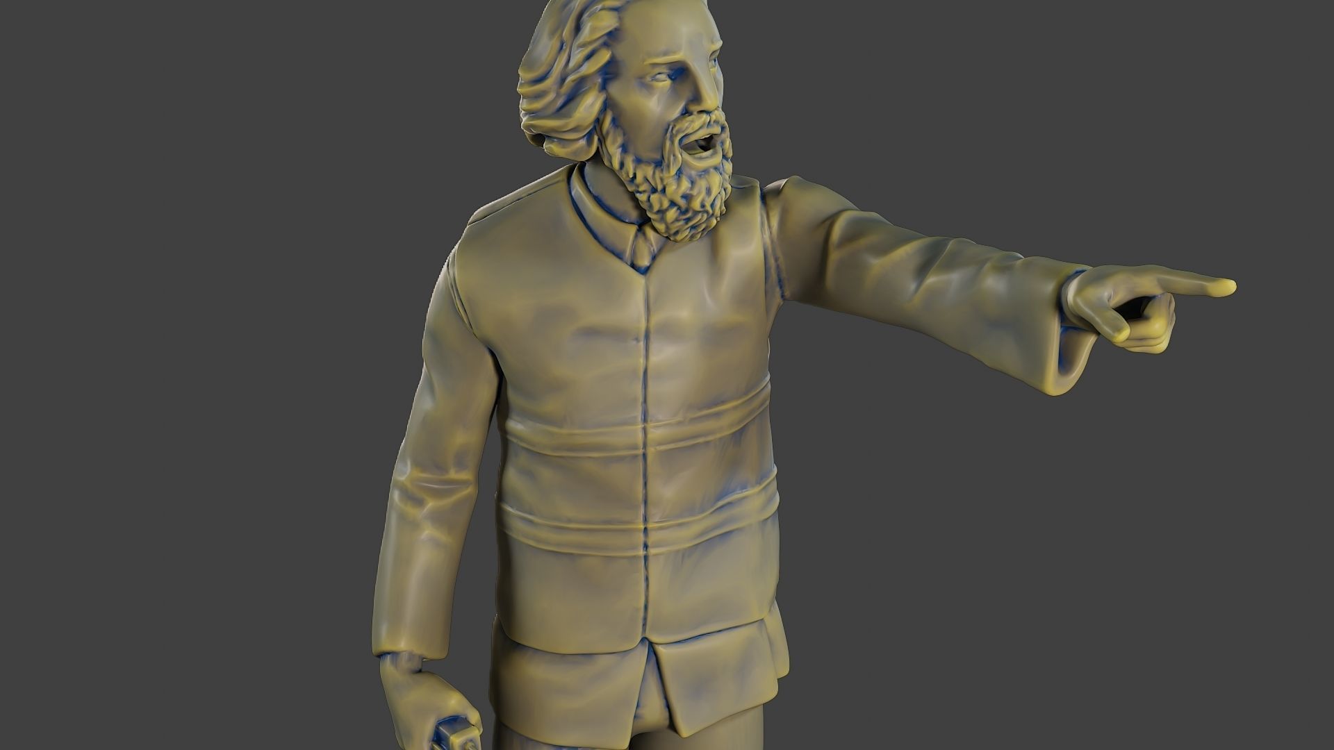 Male Security reflective vest MSRV 011 3D print model_19