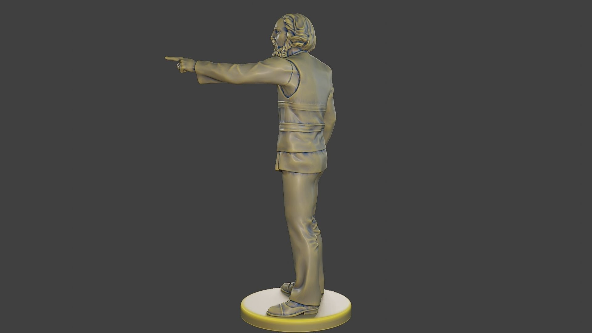 Male Security reflective vest MSRV 011 3D print model_4