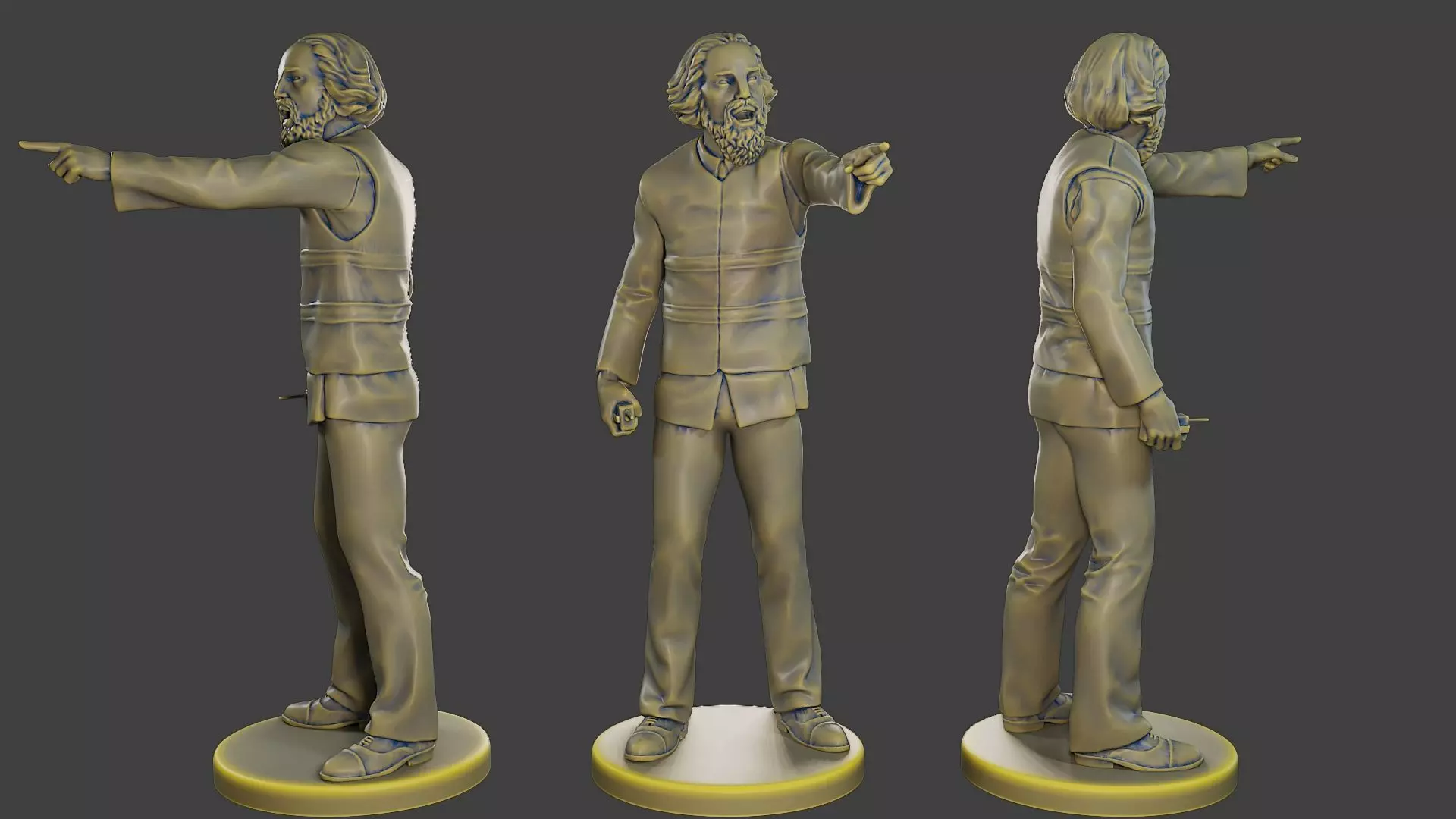 Male Security reflective vest MSRV 011 3D print model_0