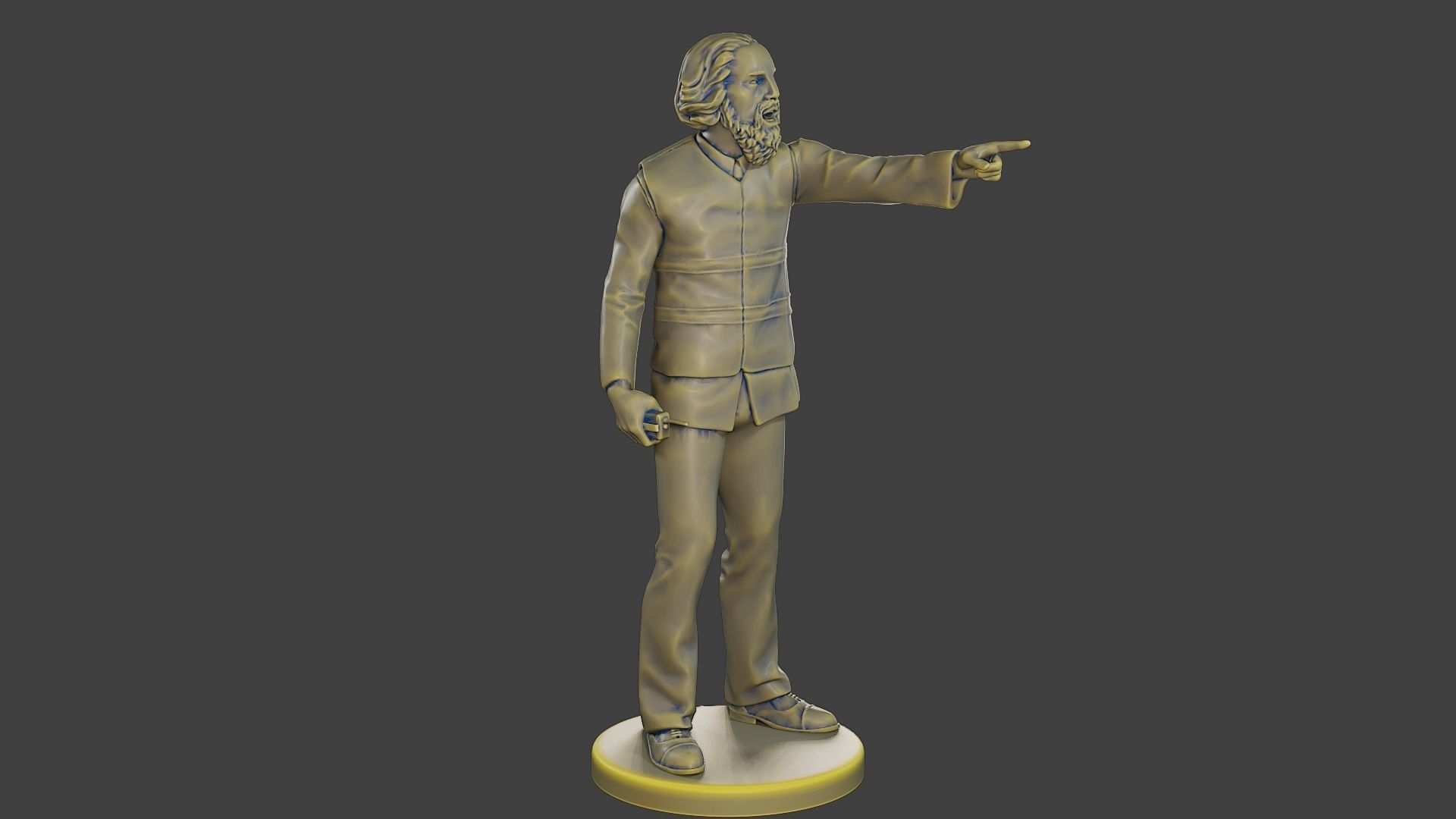 Male Security reflective vest MSRV 011 3D print model_10