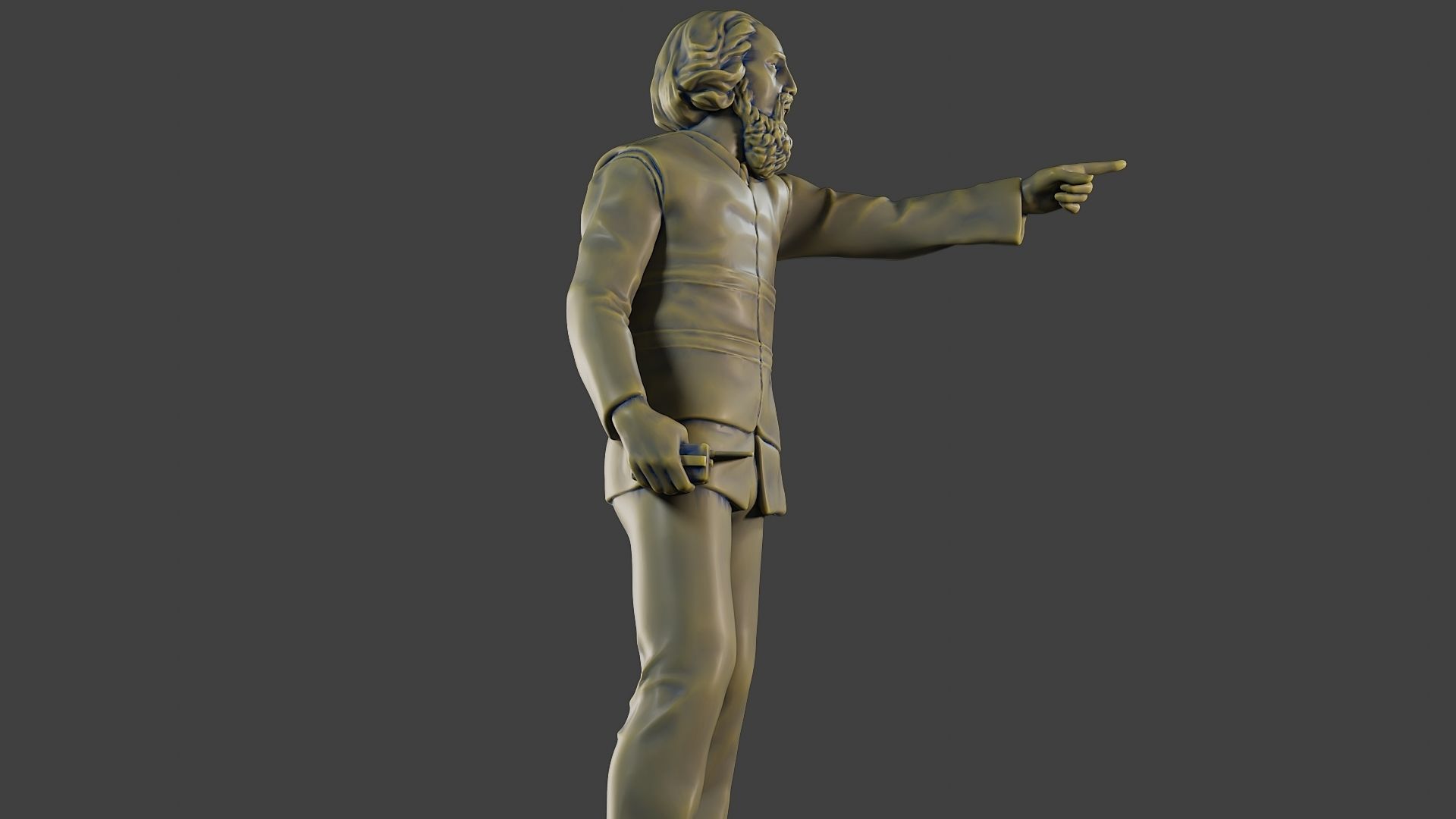 Male Security reflective vest MSRV 011 3D print model_29