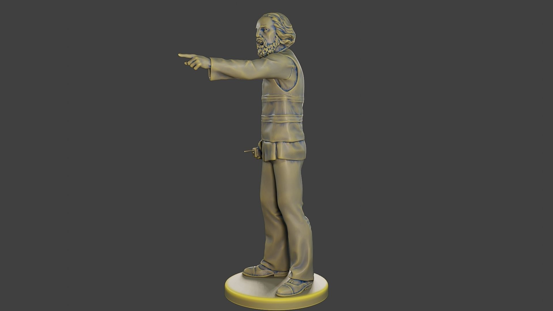 Male Security reflective vest MSRV 011 3D print model_3