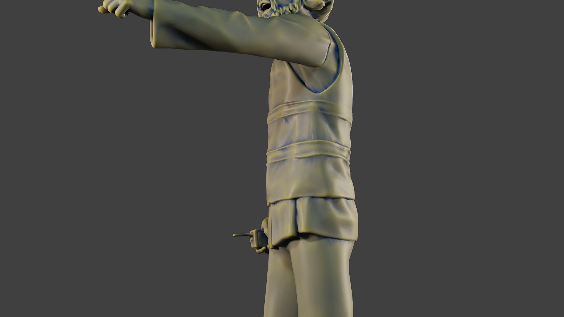 Male Security reflective vest MSRV 011 3D print model_17