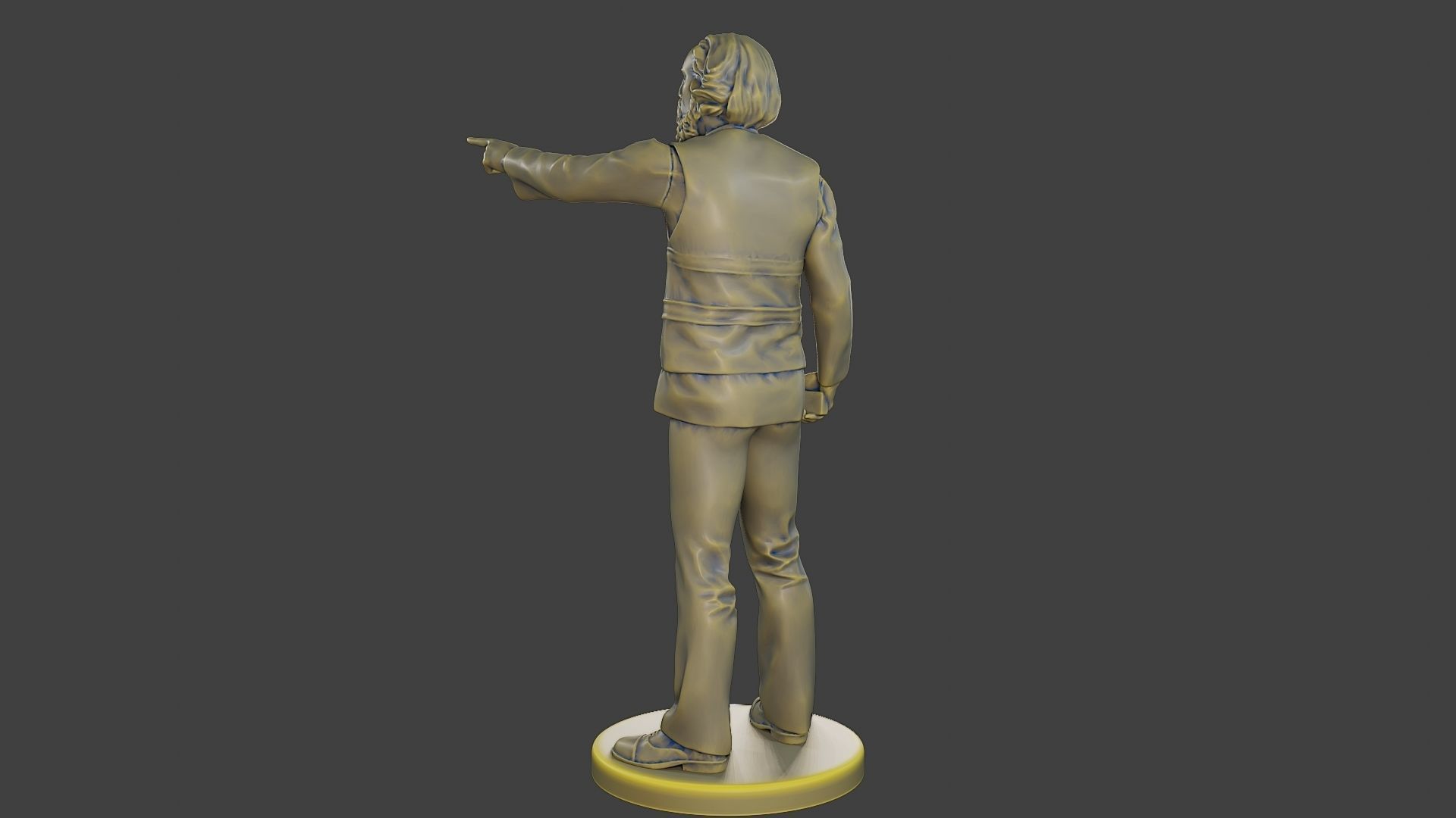 Male Security reflective vest MSRV 011 3D print model_5