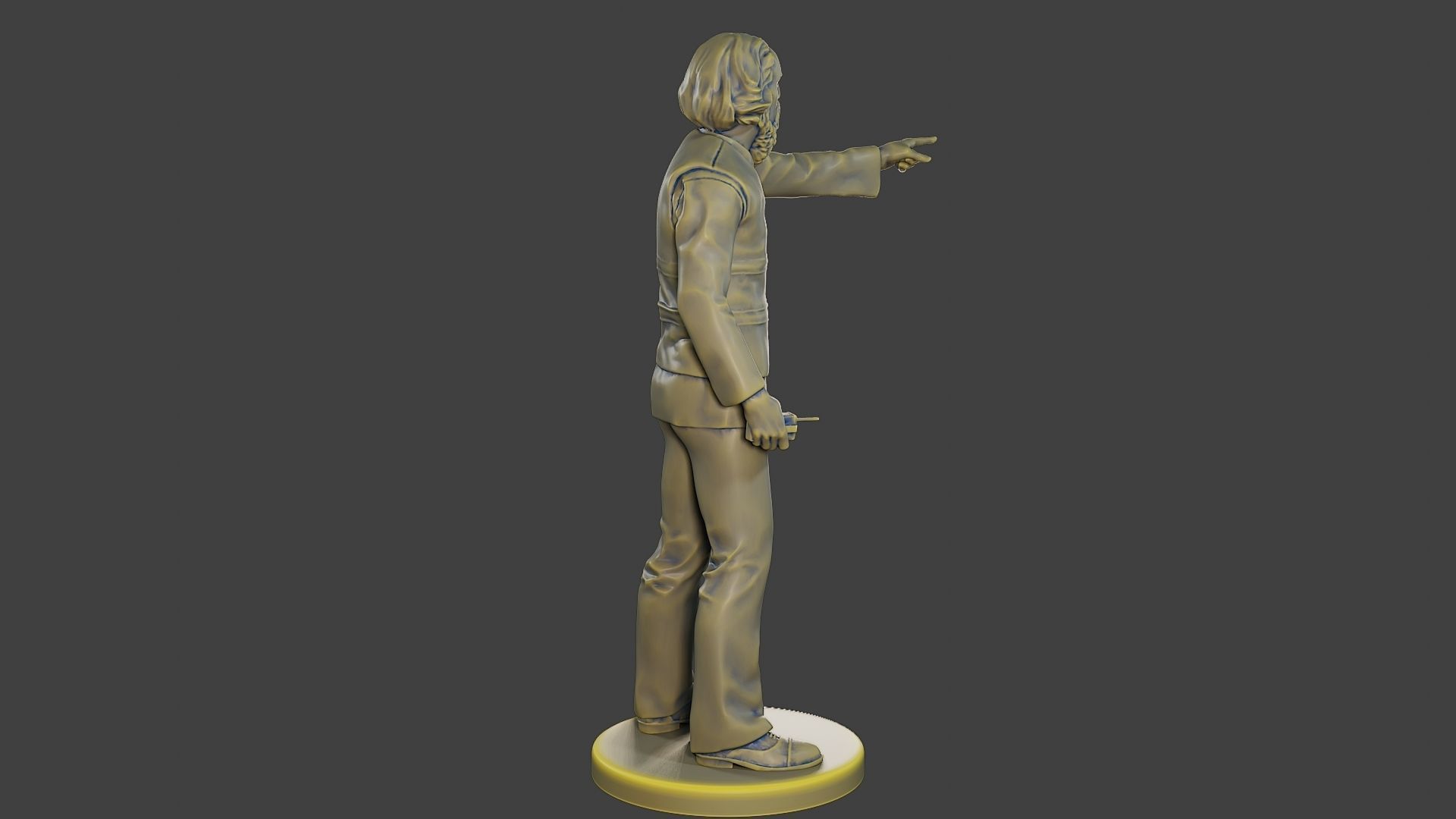 Male Security reflective vest MSRV 011 3D print model_8