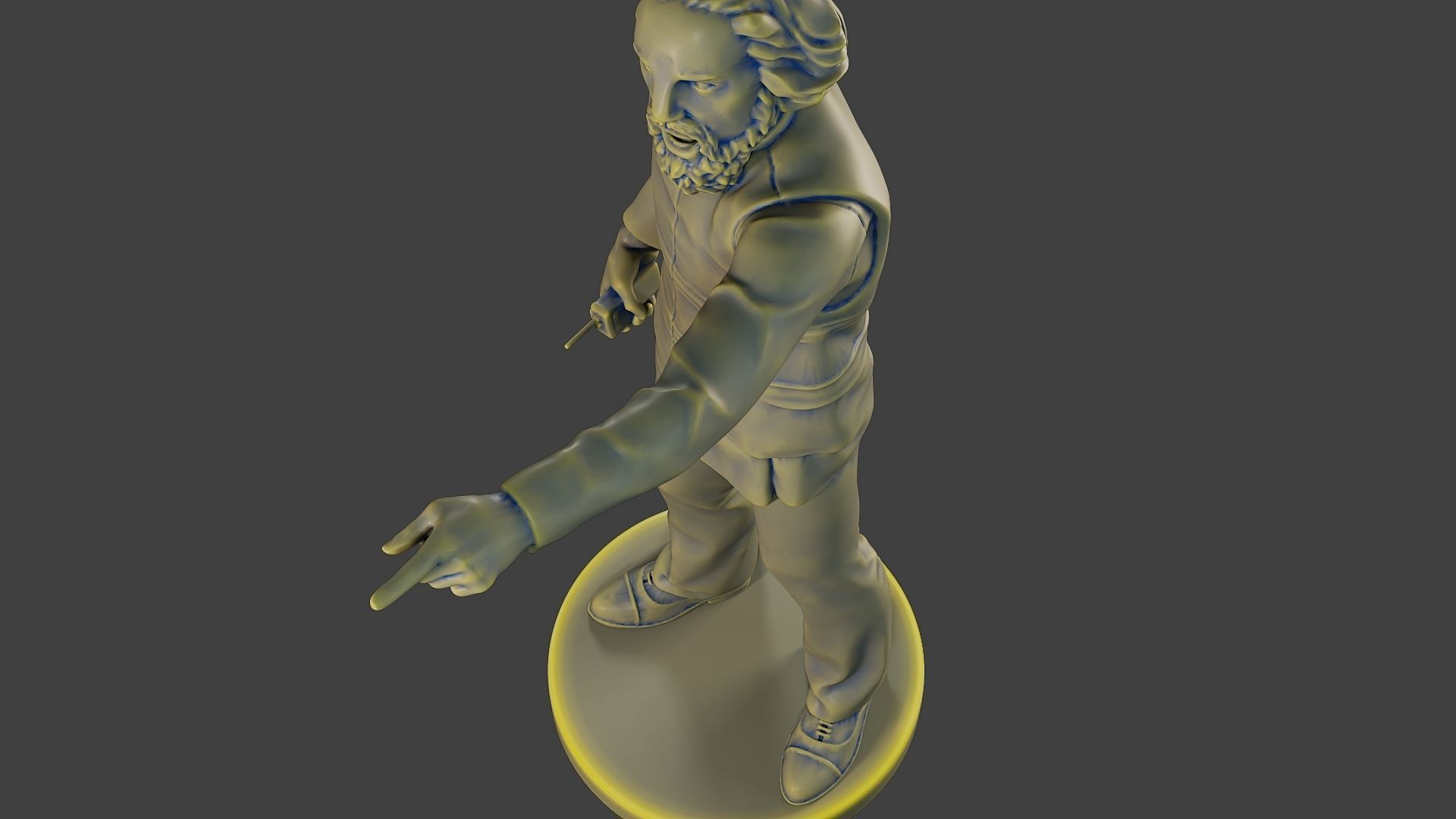 Male Security reflective vest MSRV 011 3D print model_16