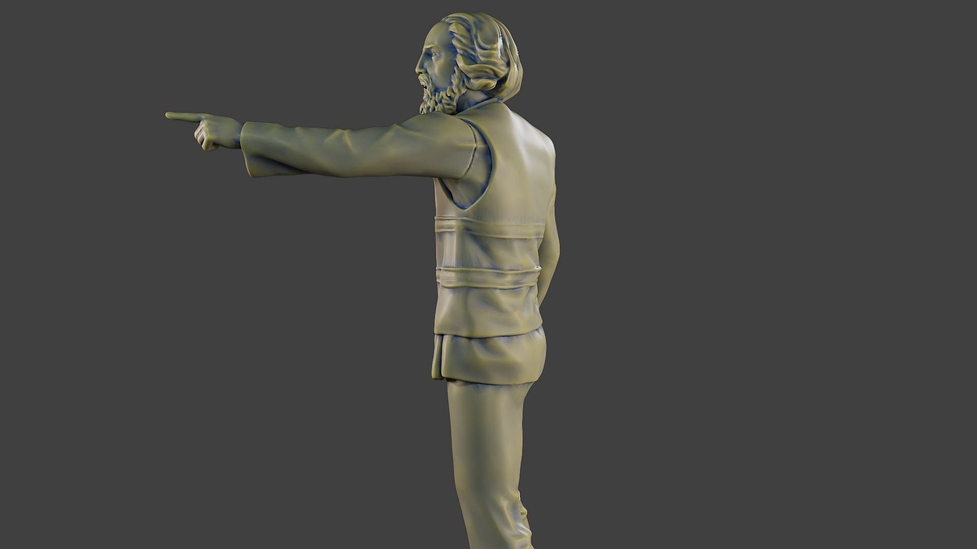 Male Security reflective vest MSRV 011 3D print model_26