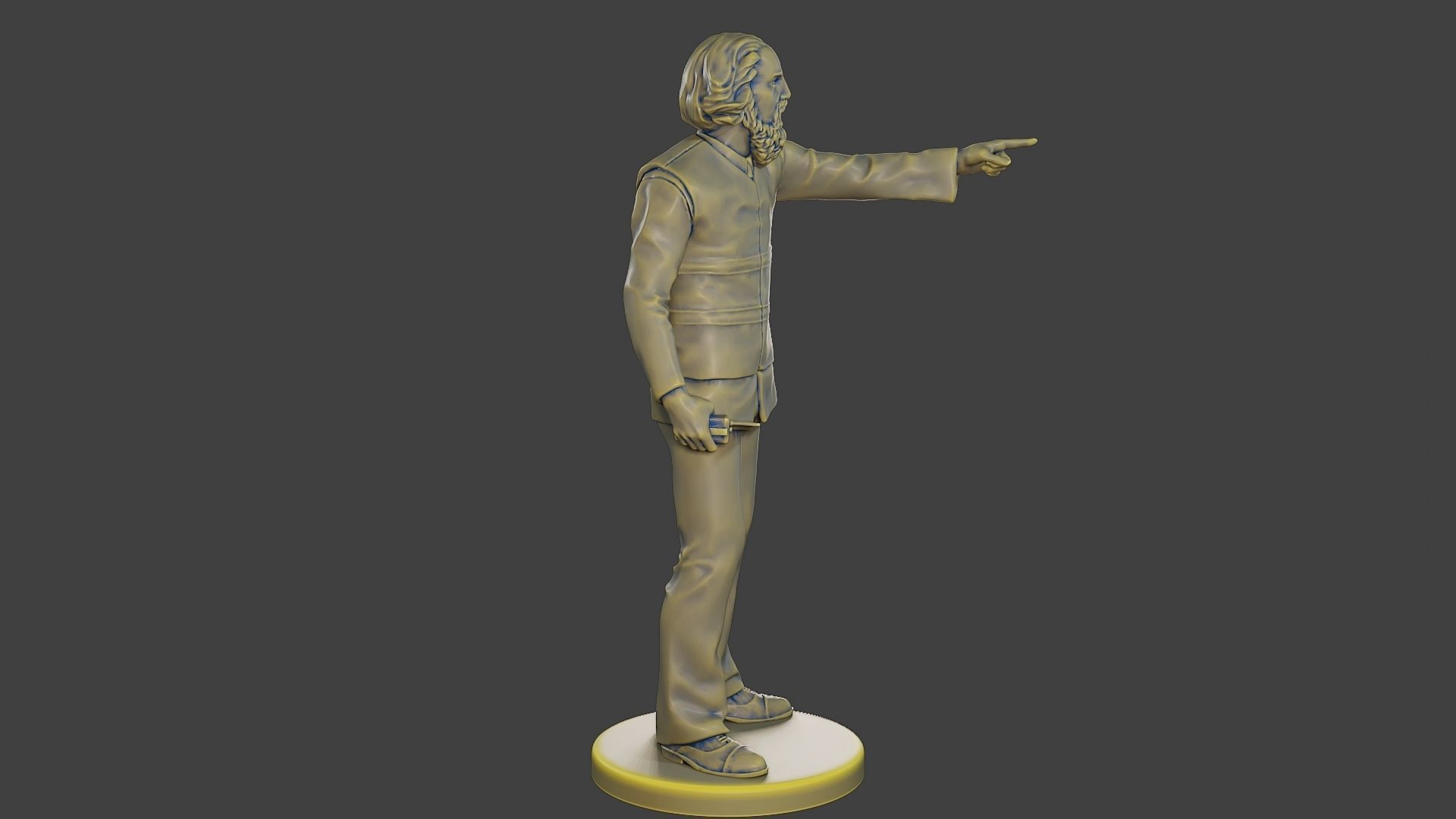 Male Security reflective vest MSRV 011 3D print model_9