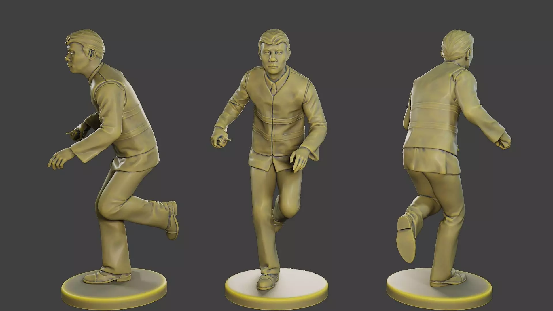 Male Security reflective vest MSRV 012 3D print model_0