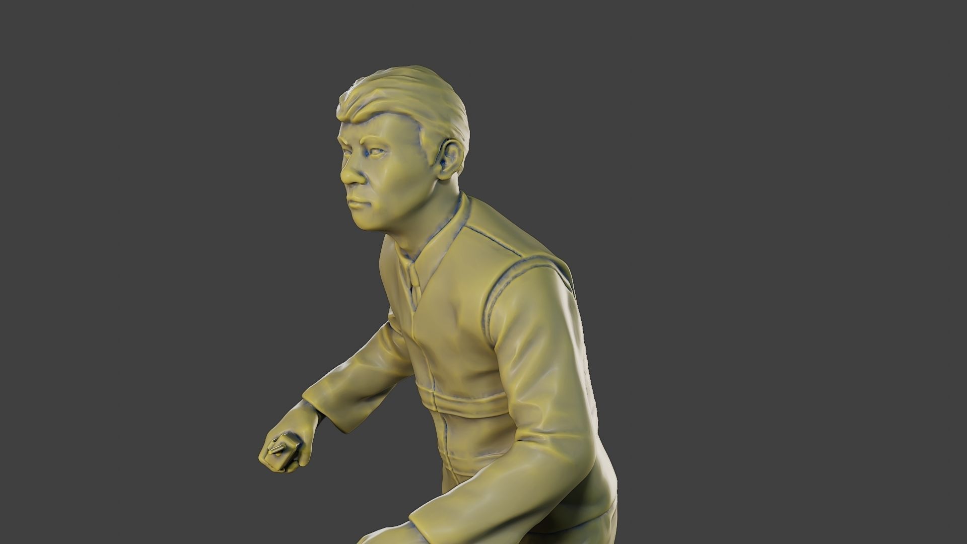 Male Security reflective vest MSRV 012 3D print model_18