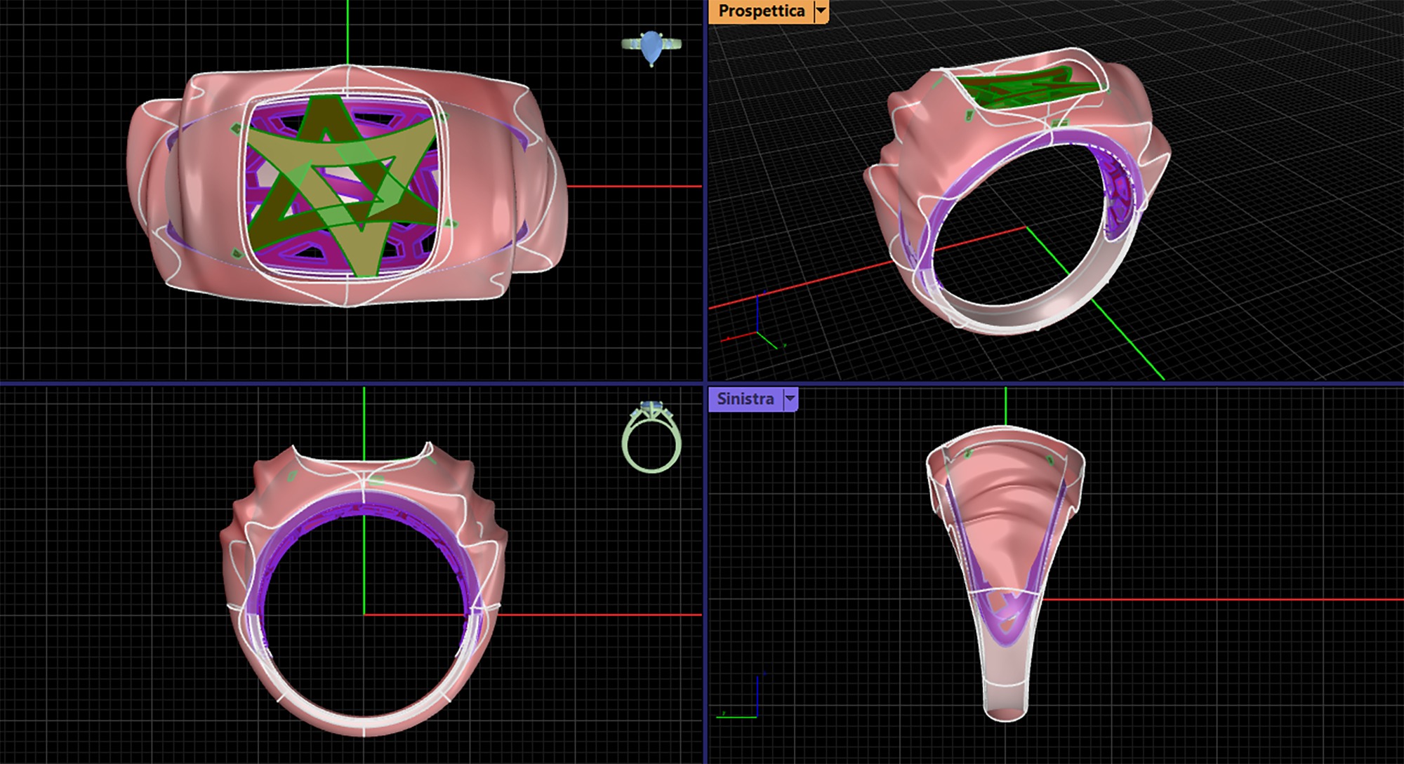 Star Ring 3D print model_14