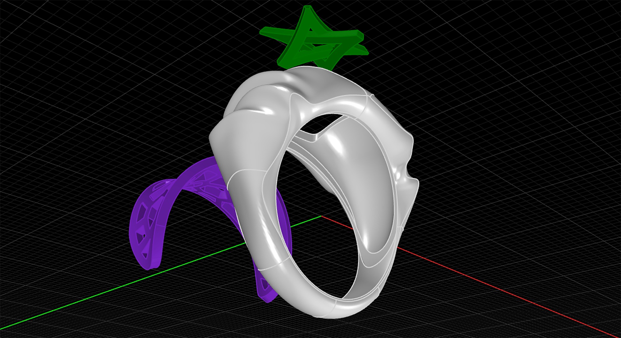 Star Ring 3D print model_19