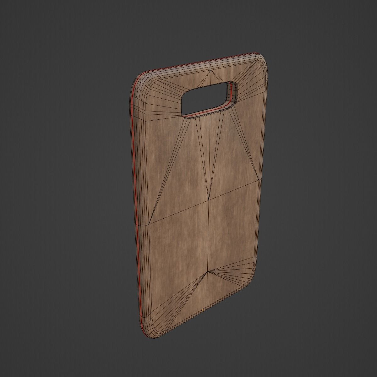 Cutting Board 04 Low-poly 3D model_7