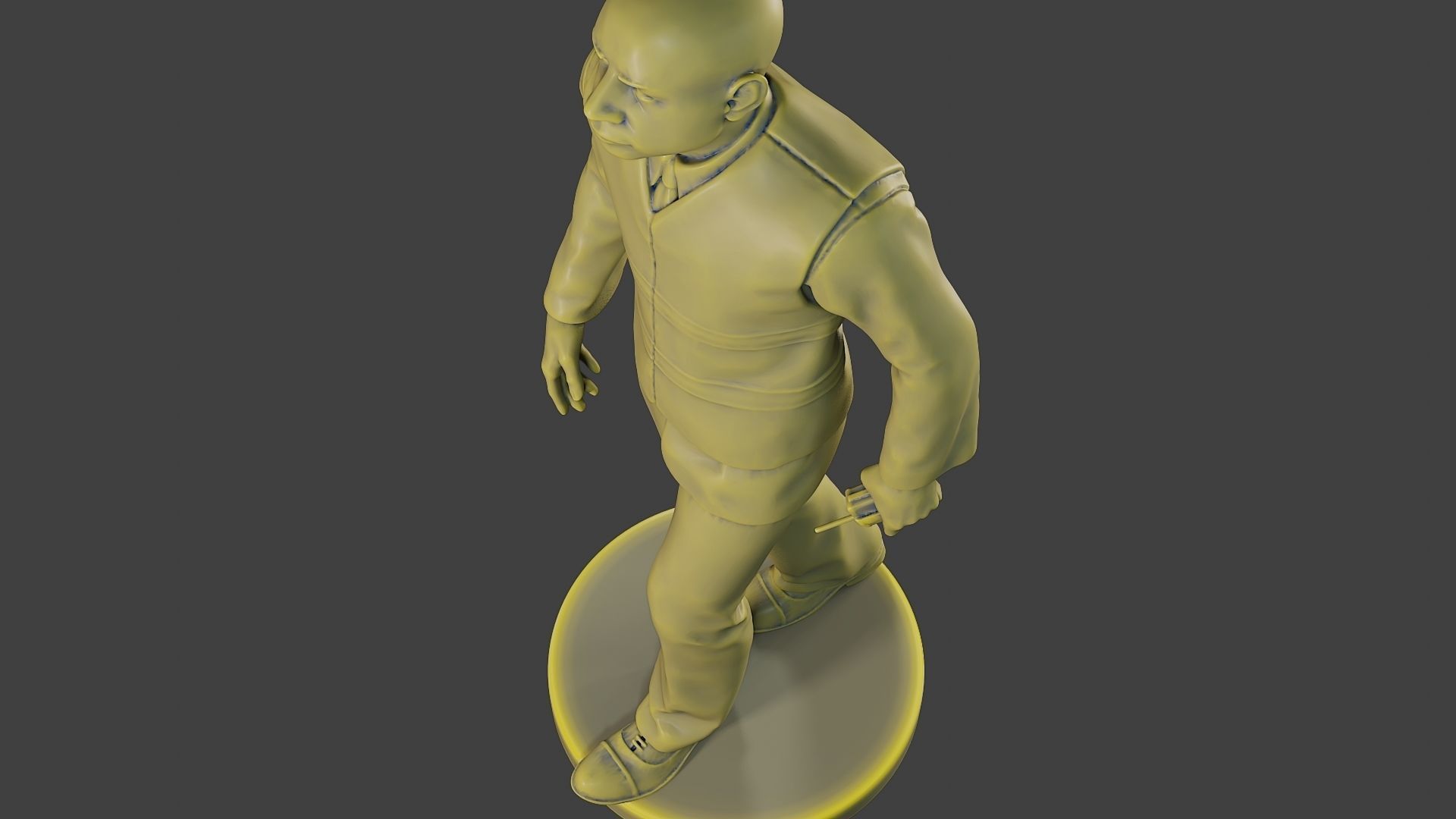 Male Security reflective vest MSRV 016 3D print model_16