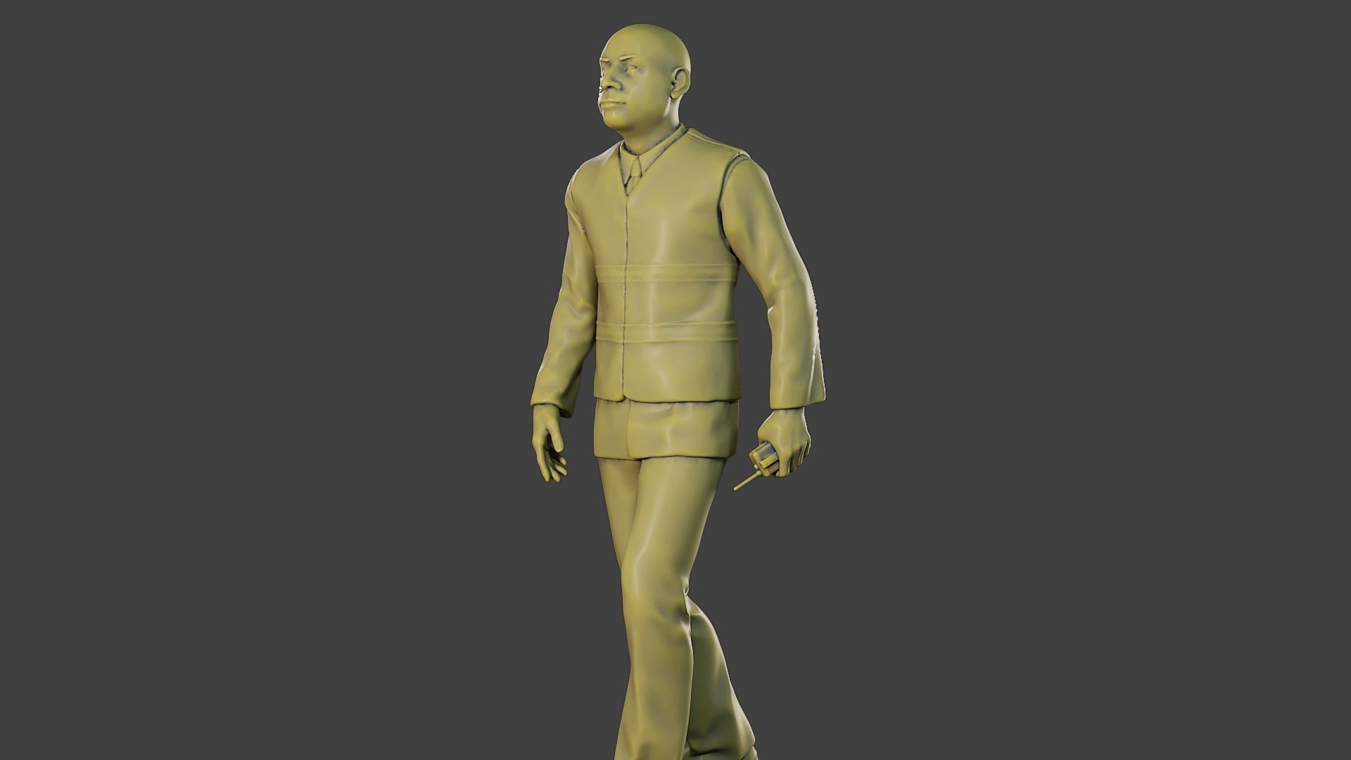 Male Security reflective vest MSRV 016 3D print model_27