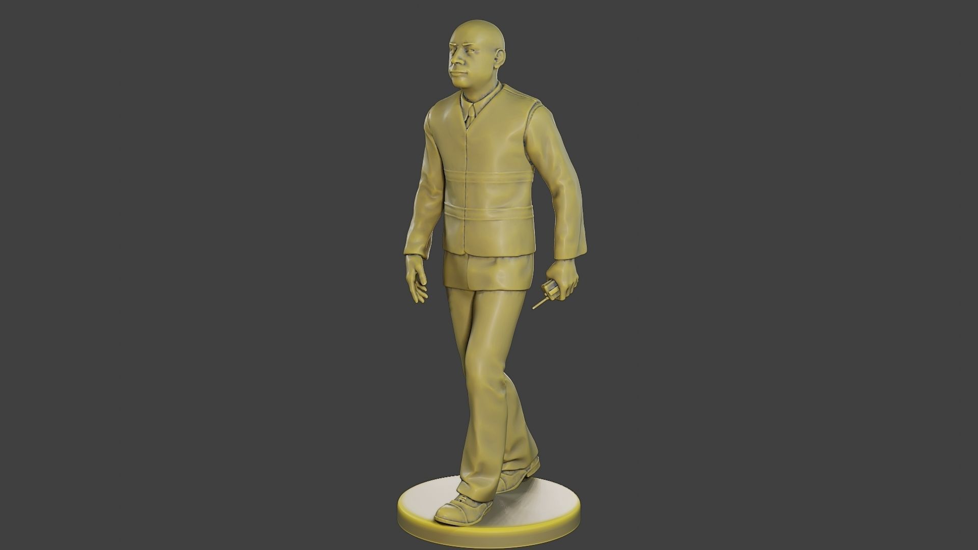 Male Security reflective vest MSRV 016 3D print model_2