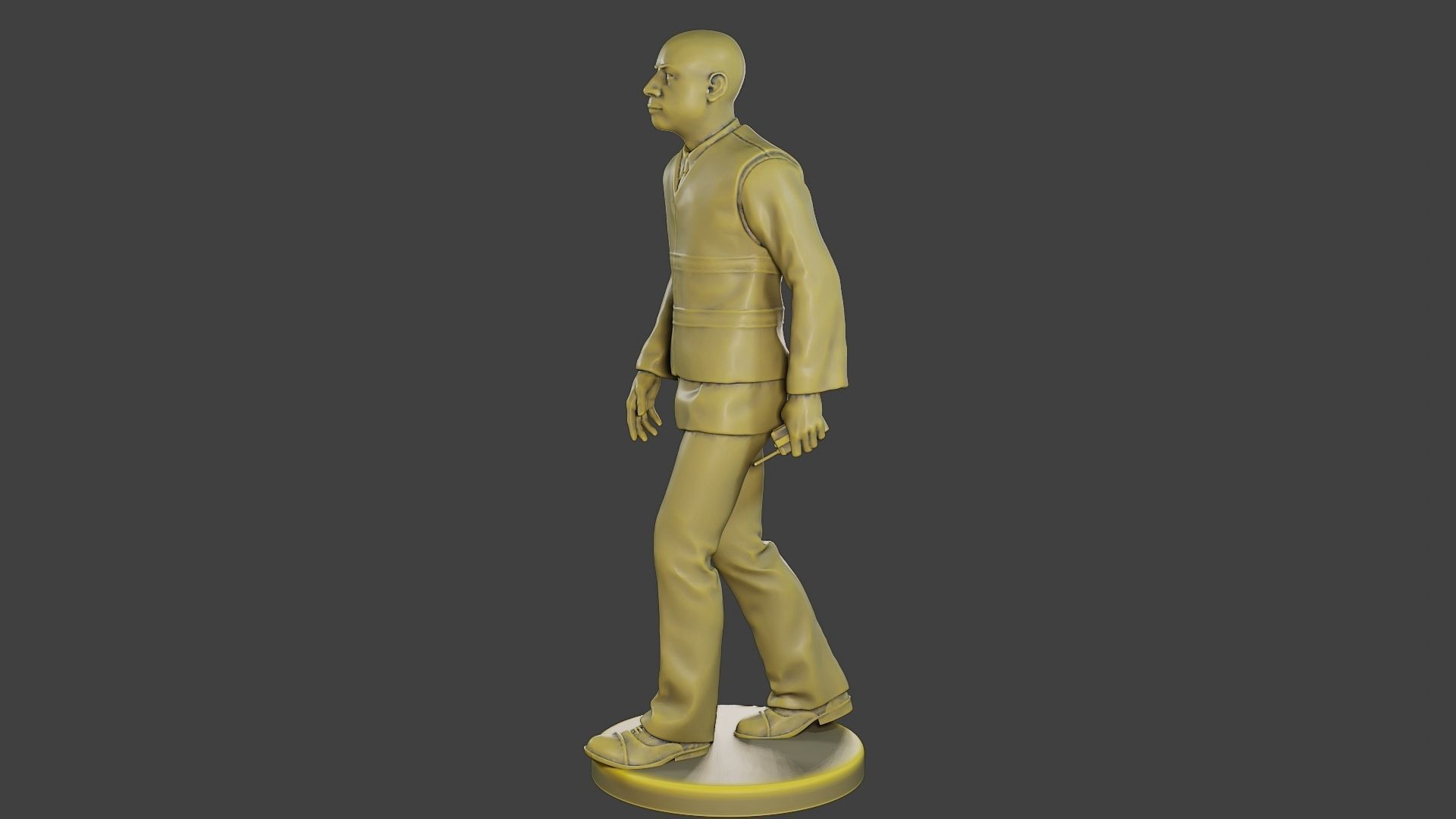 Male Security reflective vest MSRV 016 3D print model_3