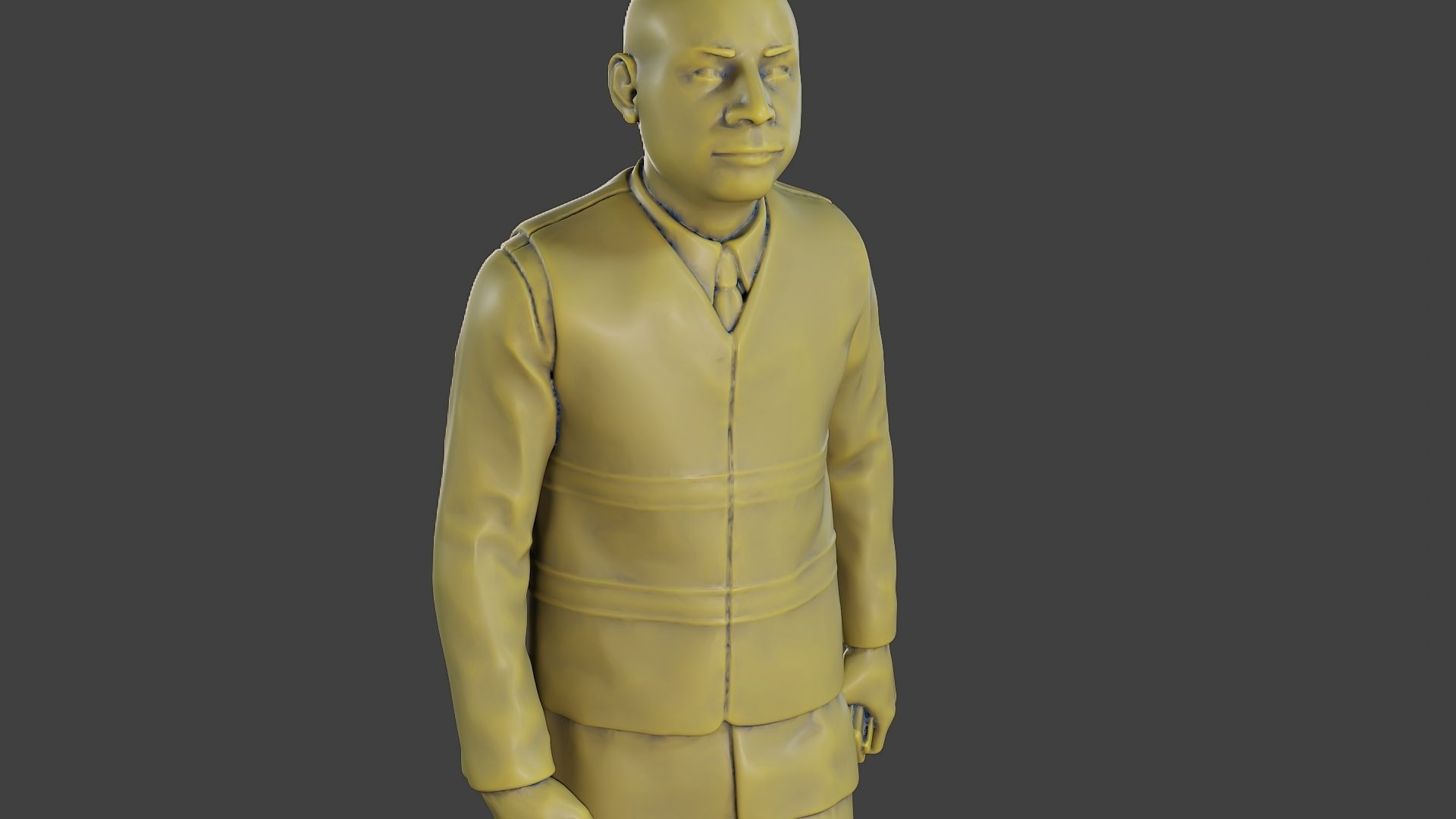 Male Security reflective vest MSRV 016 3D print model_19