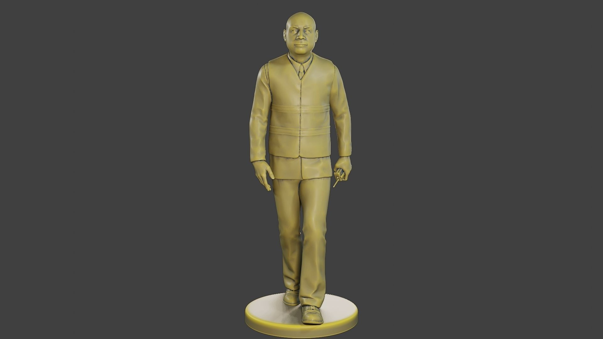 Male Security reflective vest MSRV 016 3D print model_1