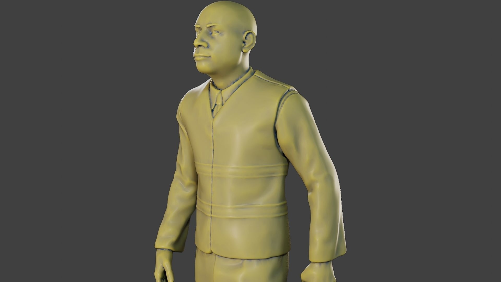 Male Security reflective vest MSRV 016 3D print model_18