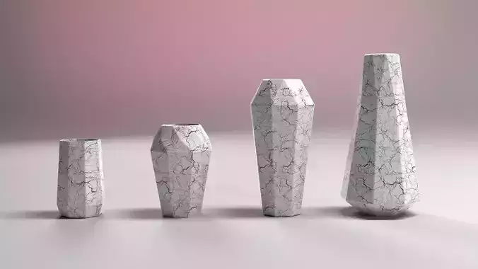 3D-Print Marble Flower Pots - Solid works - Model-5