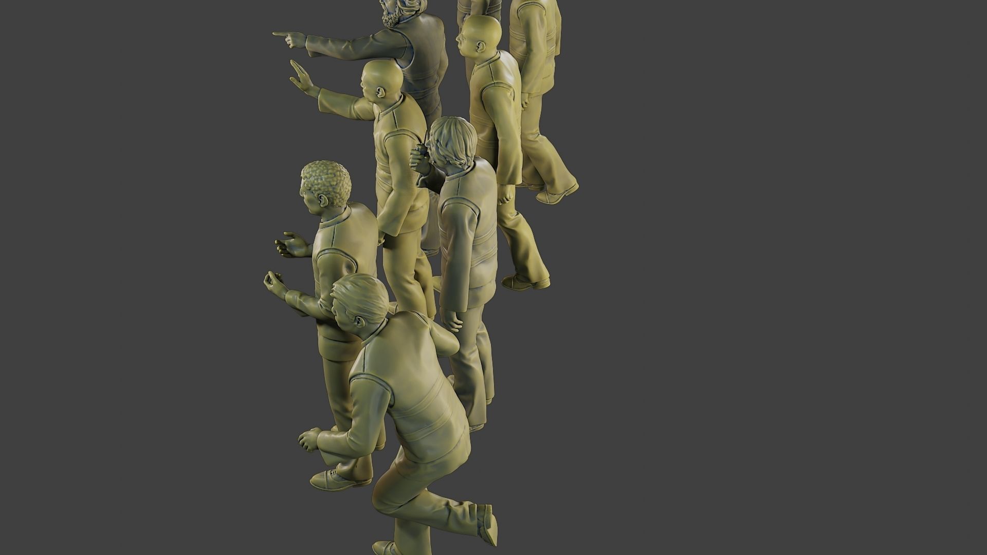 Male Security reflective vest MSRV Pack2 3D Model Collection_24