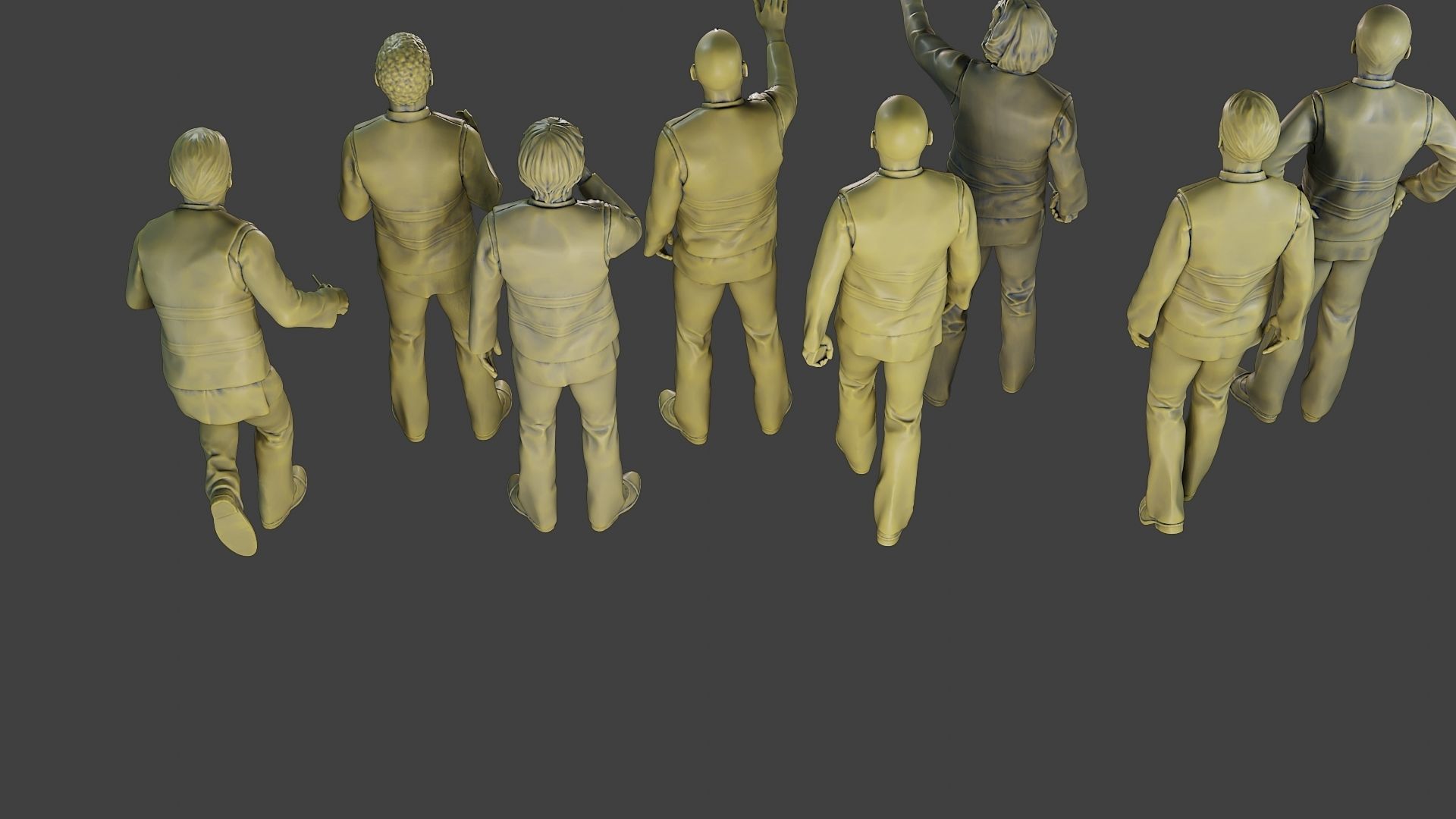 Male Security reflective vest MSRV Pack2 3D Model Collection_32