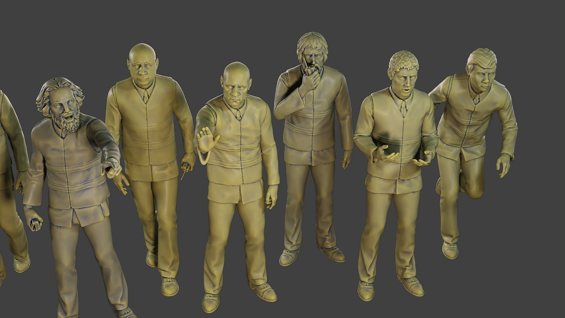 Male Security reflective vest MSRV Pack2 3D Model Collection_38