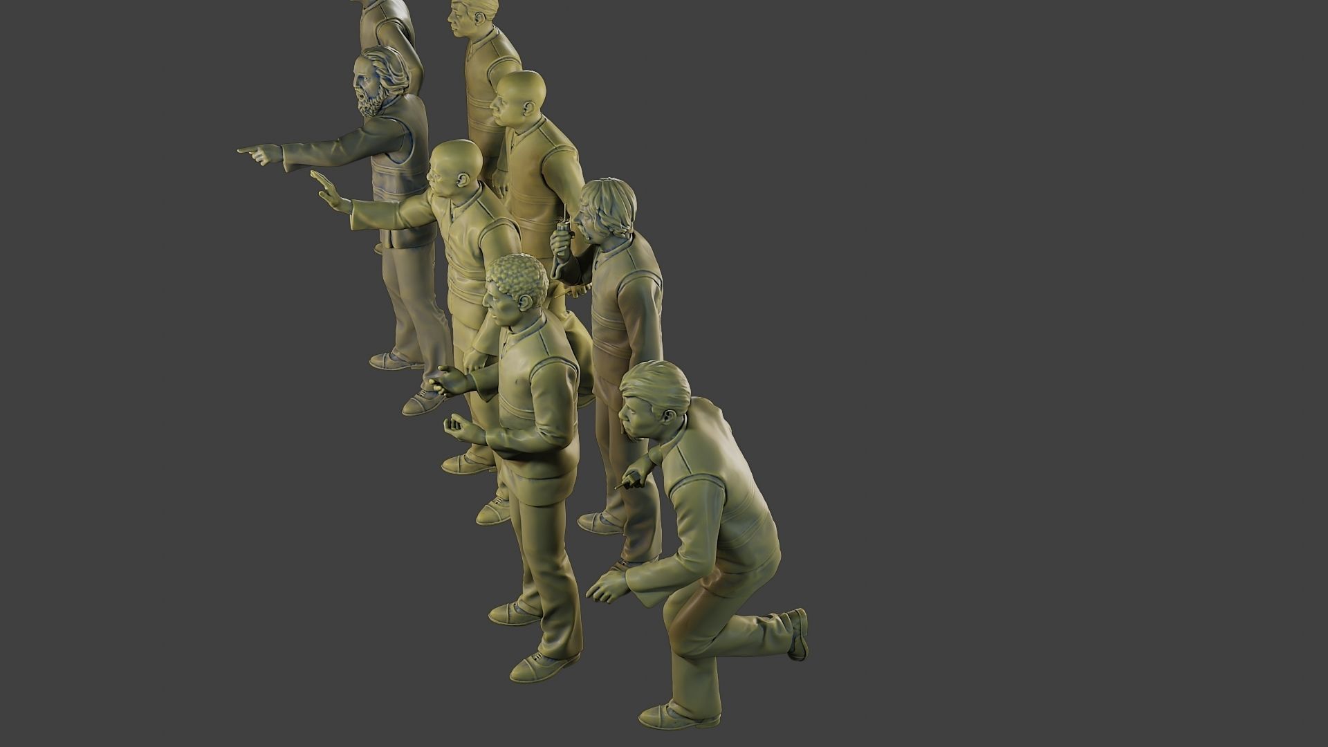 Male Security reflective vest MSRV Pack2 3D Model Collection_23