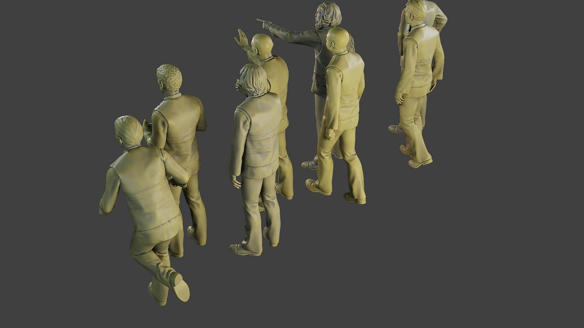 Male Security reflective vest MSRV Pack2 3D Model Collection_30