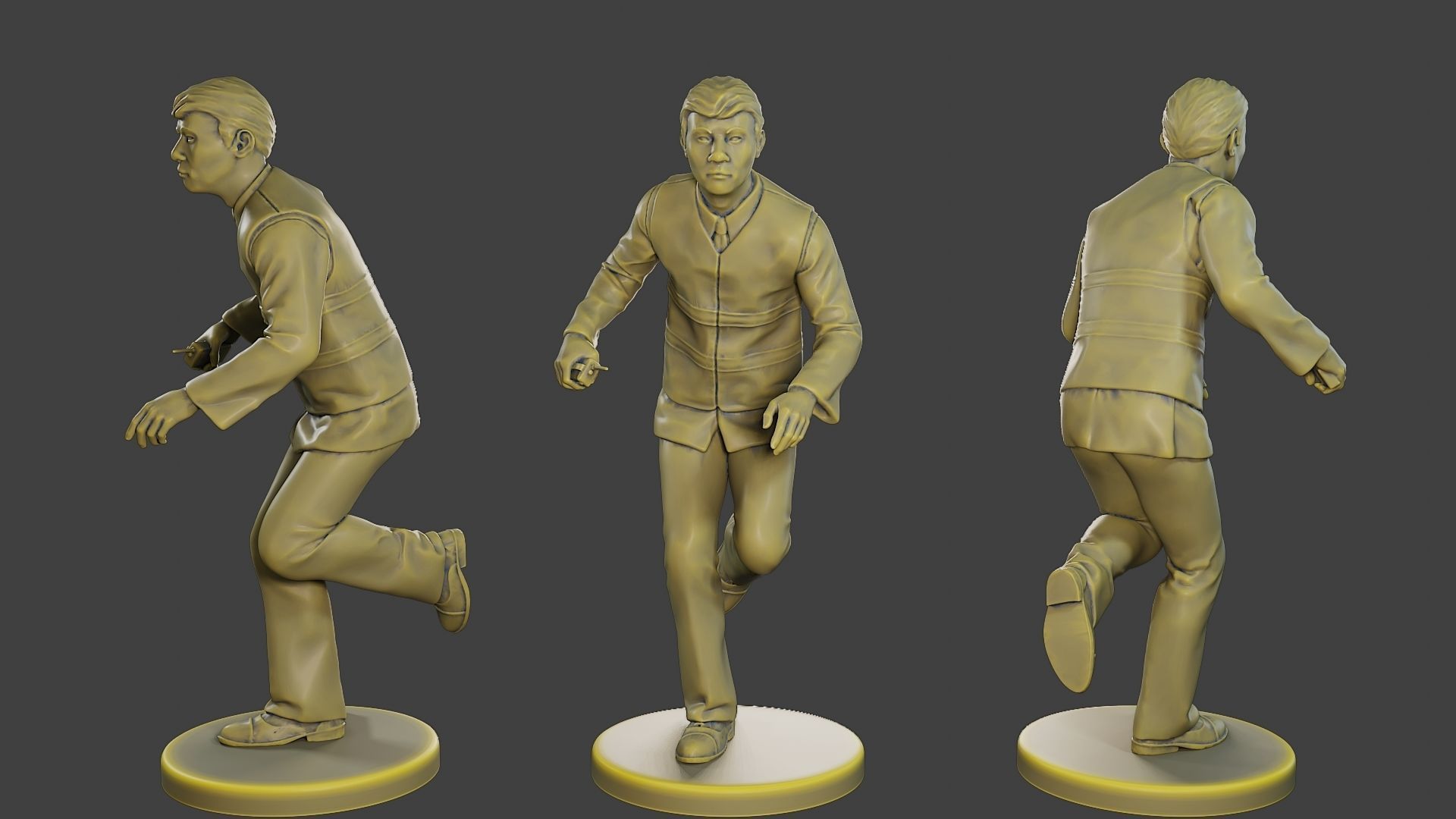 Male Security reflective vest MSRV Pack2 3D Model Collection_16